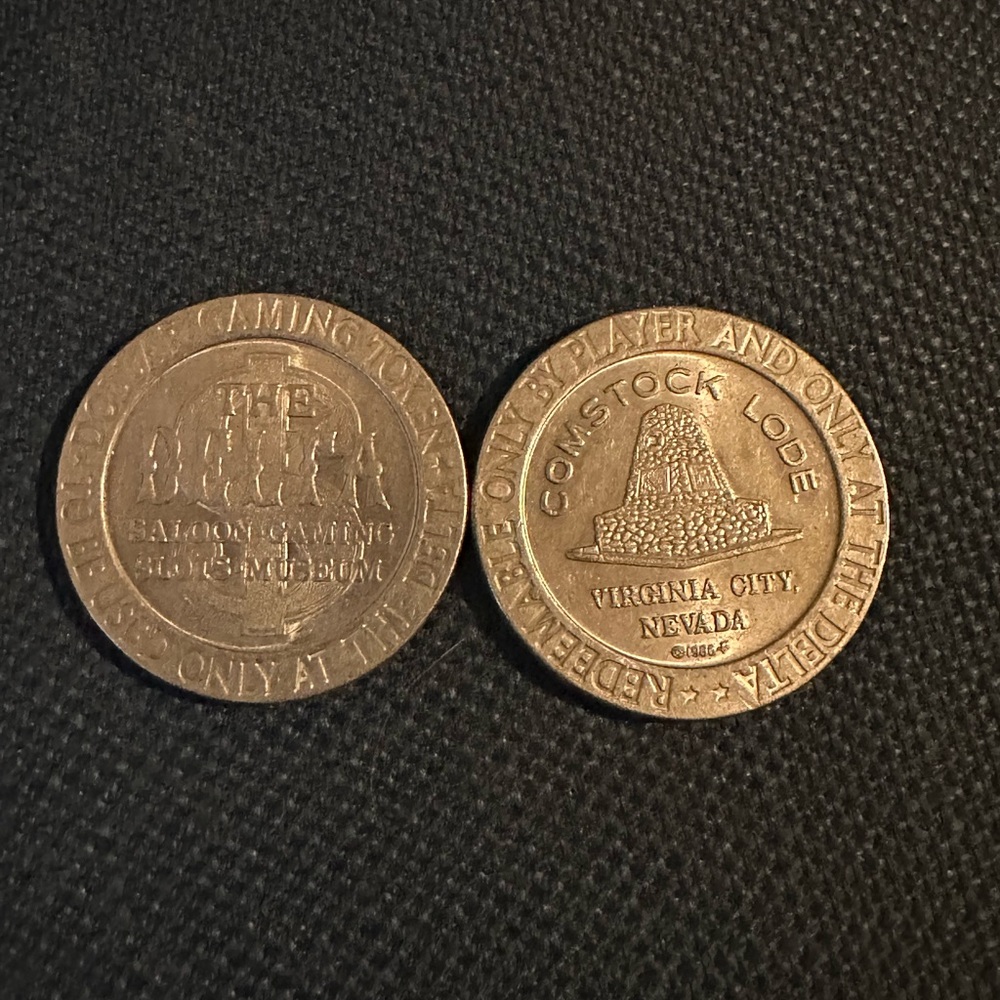 1966 The Delta Casino at Virginia City $1 Gaming Tokens